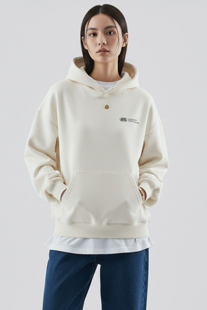 Women’s Hoodie with Front Print and Pullover Design