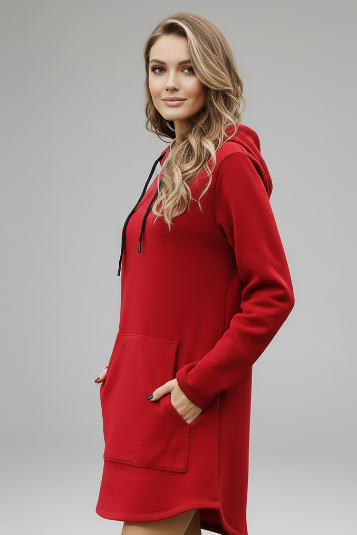 Women’s Dress with Hood and Kangaroo Pocket