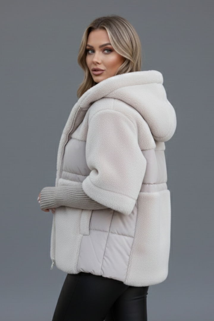 Women’s Hooded Jacket with Zip Fastening