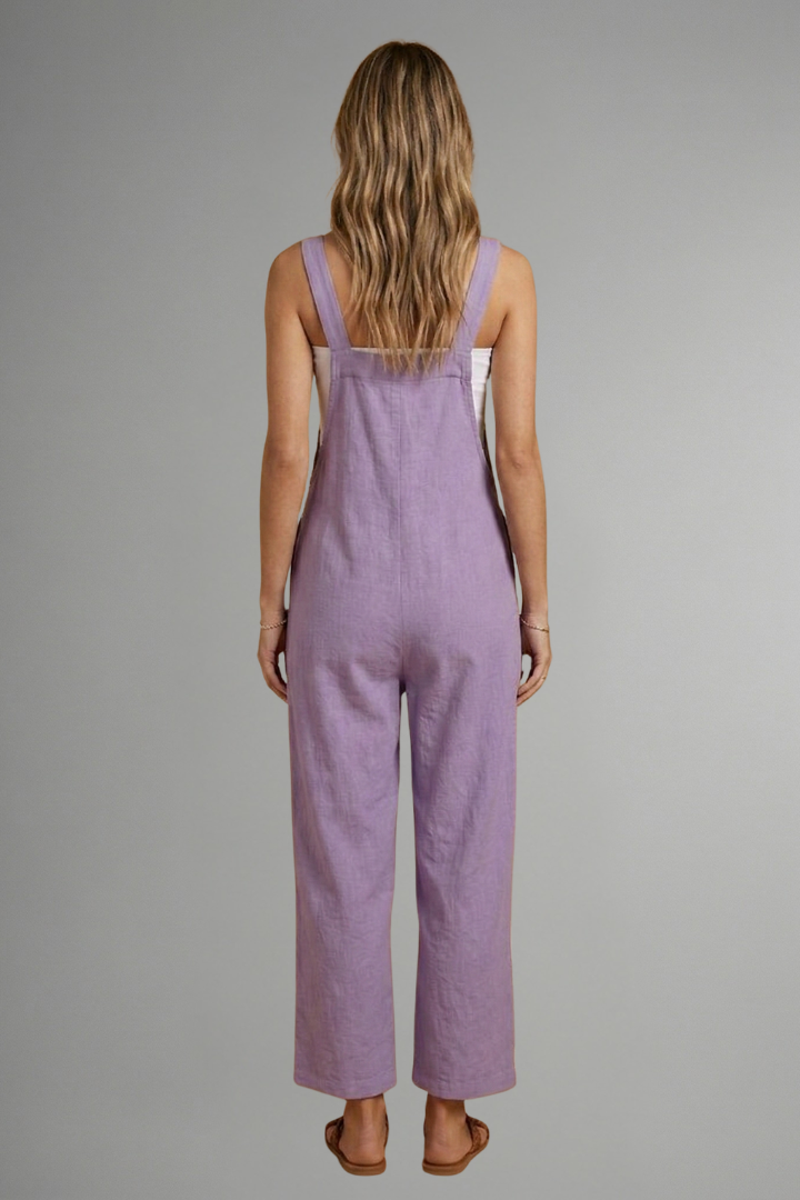 Women’s Jumpsuit with Adjustable Straps and Wide Legs