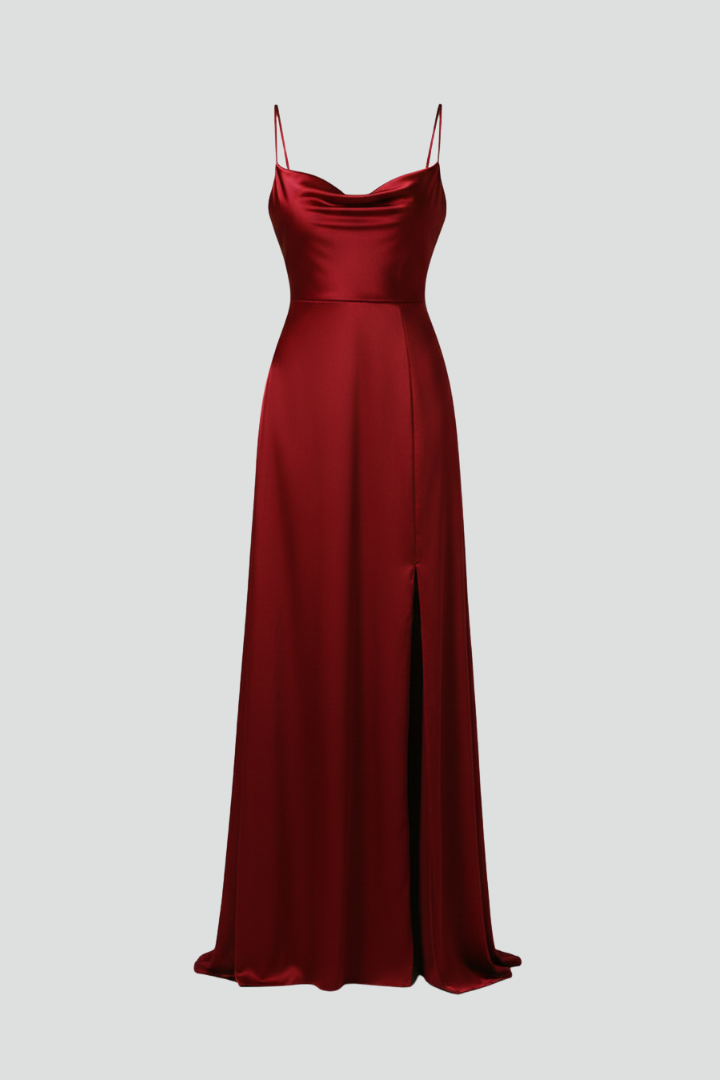 Women’s Maxi Dress with Sleeveless Design and Side Slit