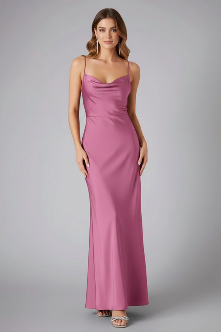 Women’s Maxi Dress with Sleeveless Design and Side Slit