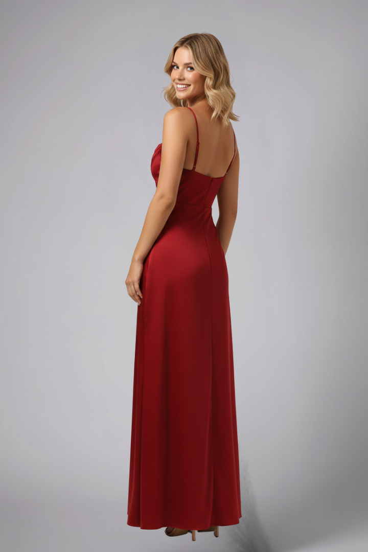 Women’s Maxi Dress with Sleeveless Design and Side Slit