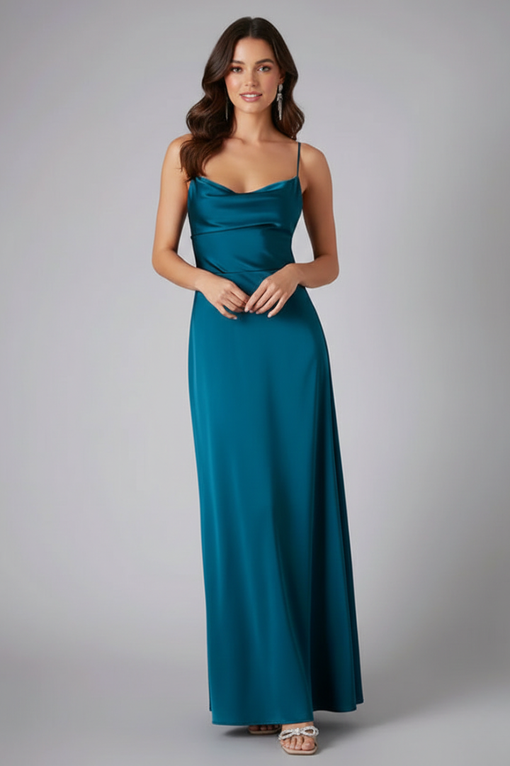 Women’s Maxi Dress with Sleeveless Design and Side Slit
