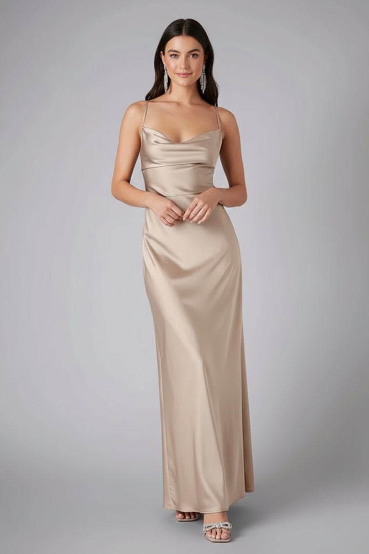 Women’s Maxi Dress with Sleeveless Design and Side Slit