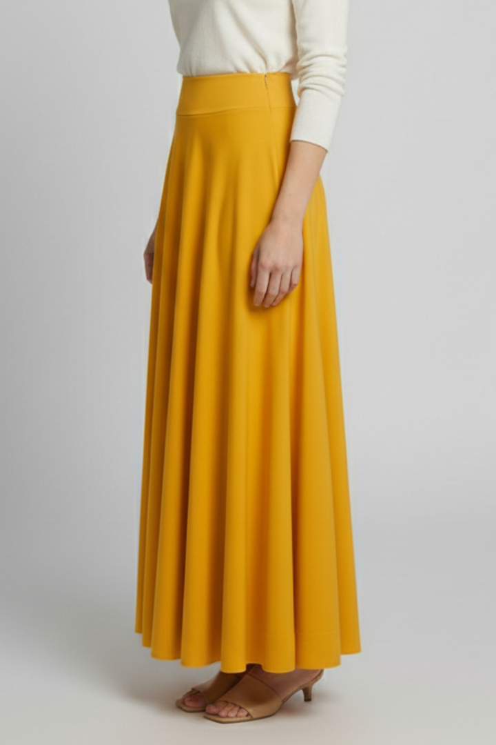 Women’s Maxi Skirt with High Waist and Side Pockets