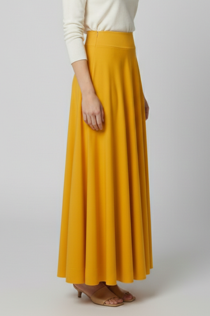 Women’s Maxi Skirt with High Waist and Side Pockets