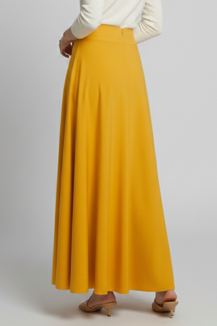 Women’s Maxi Skirt with High Waist and Side Pockets