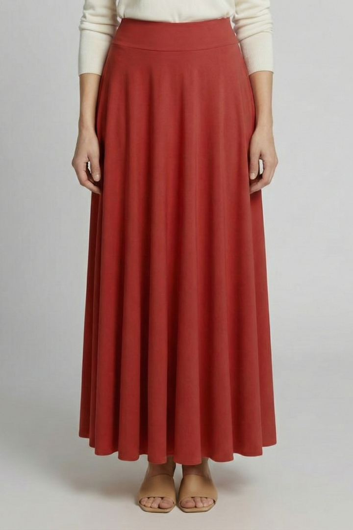 Women’s Maxi Skirt with High Waist and Side Pockets