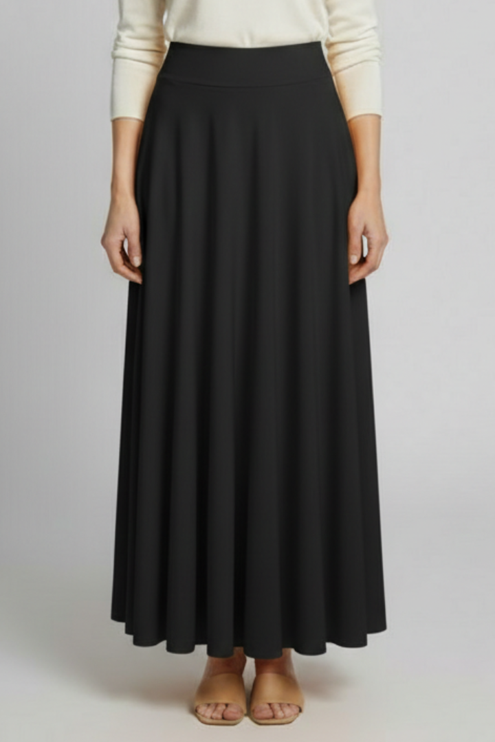 Women’s Maxi Skirt with High Waist and Side Pockets