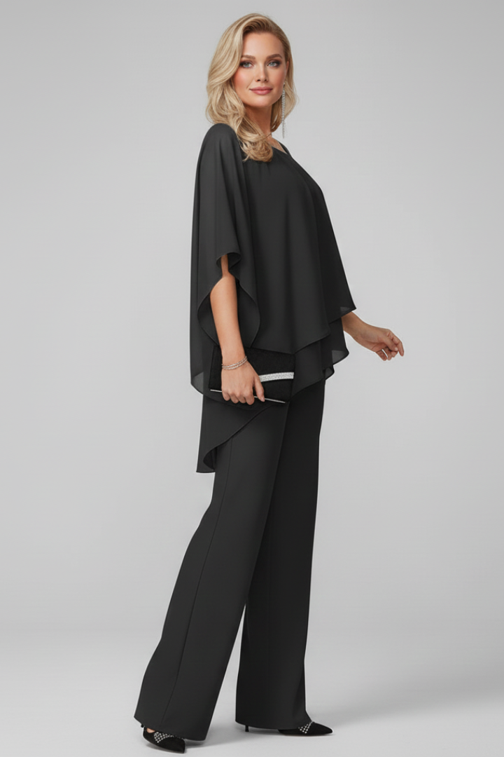 Women’s Off-Shoulder Jumpsuit with Elasticated Waistband and Flowing Fit