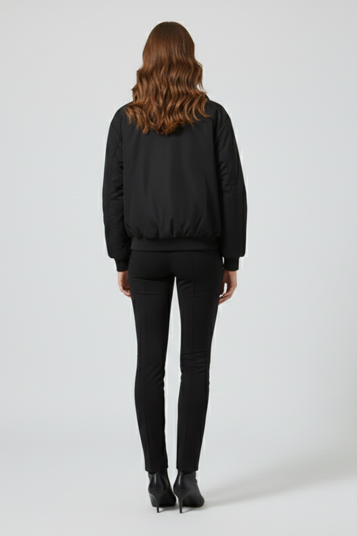 Women’s Reversible Jacket with Adjustable Features and Clean Outline