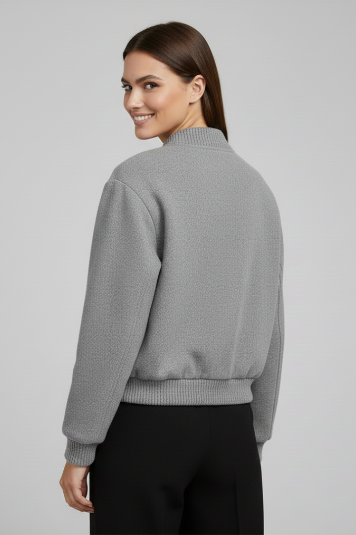 Women’s Short Jacket with Buttons and Pockets