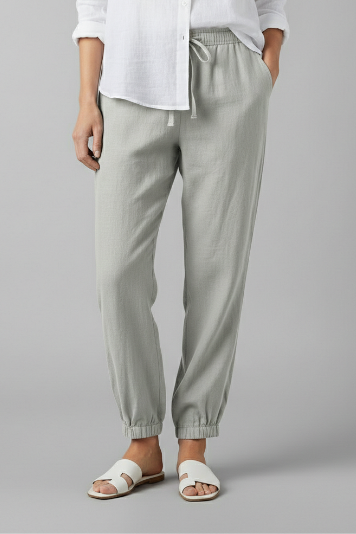 Women’s Trousers with Drawstring Waist and Side Pockets