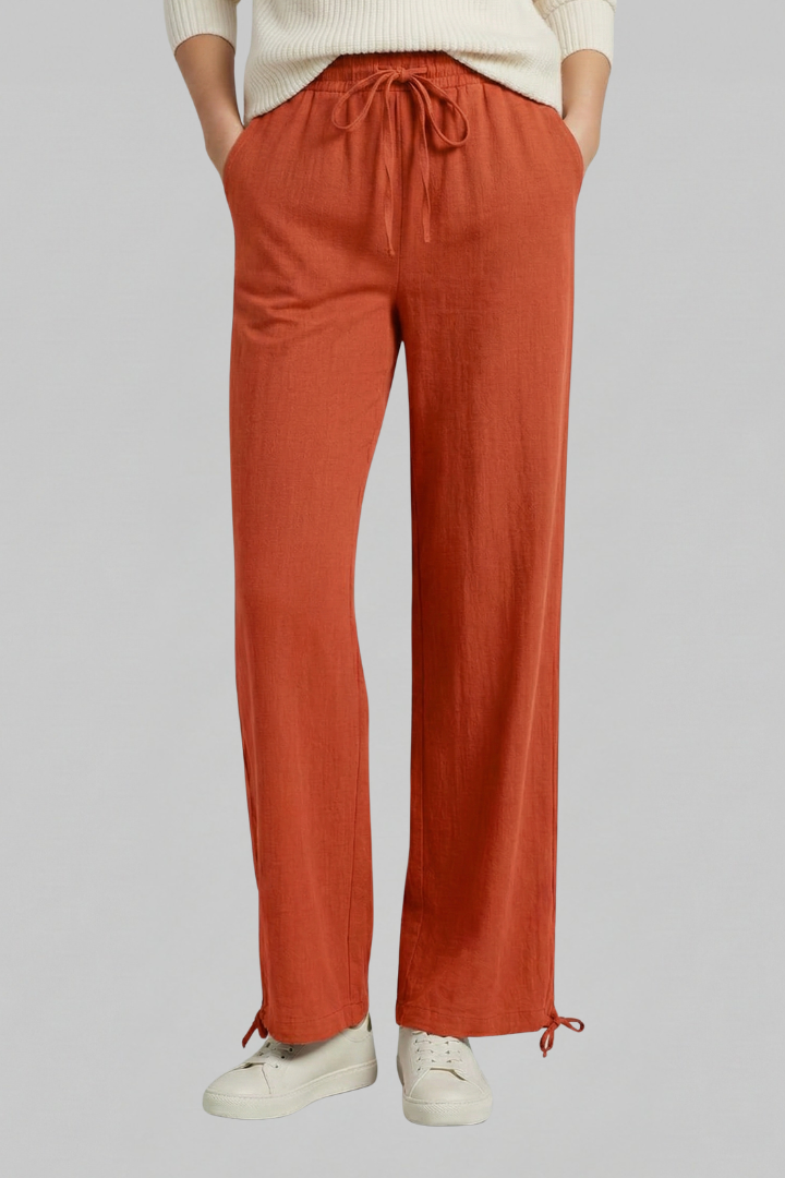 Women’s Trousers with Elastic Waist and Side Pockets