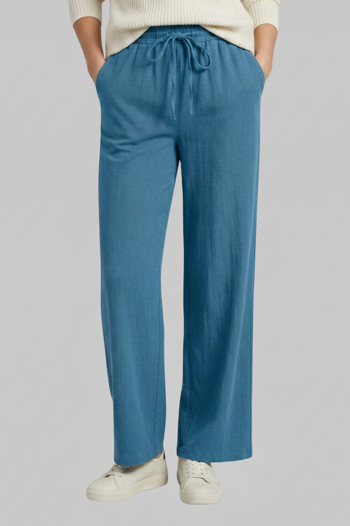 Women’s Trousers with Elastic Waist and Side Pockets