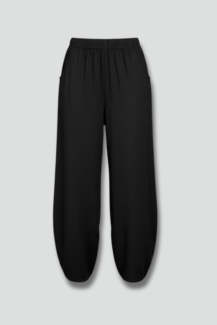 Women’s Trousers with Elastic Waist and Side Pockets