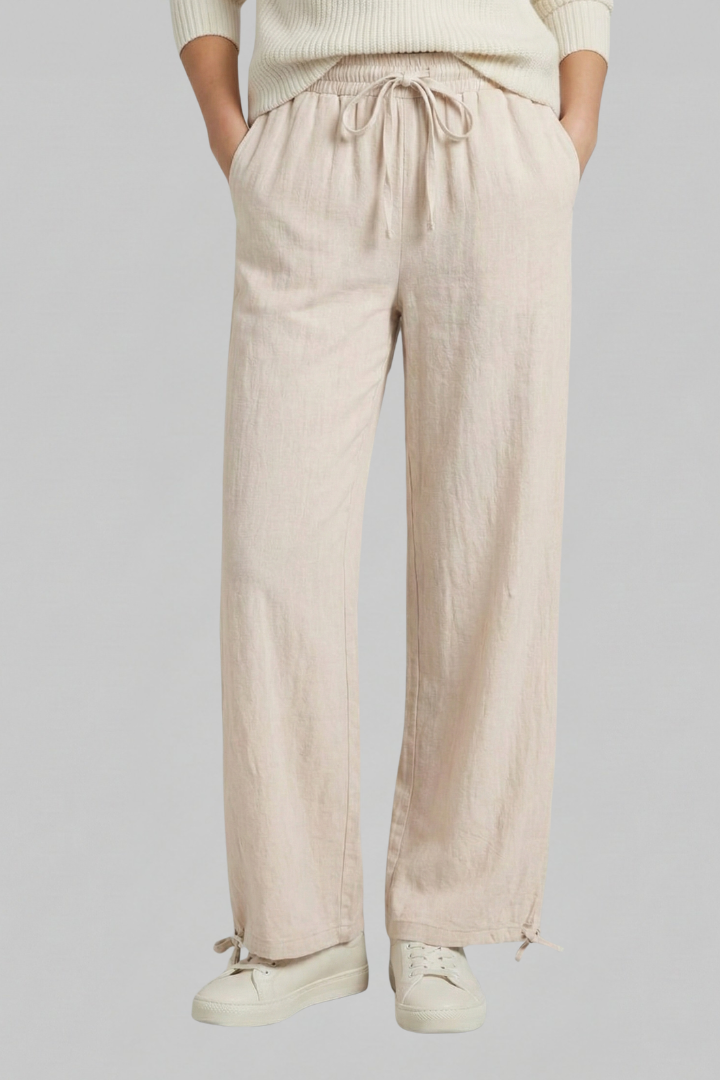 Women’s Trousers with Elastic Waist and Side Pockets