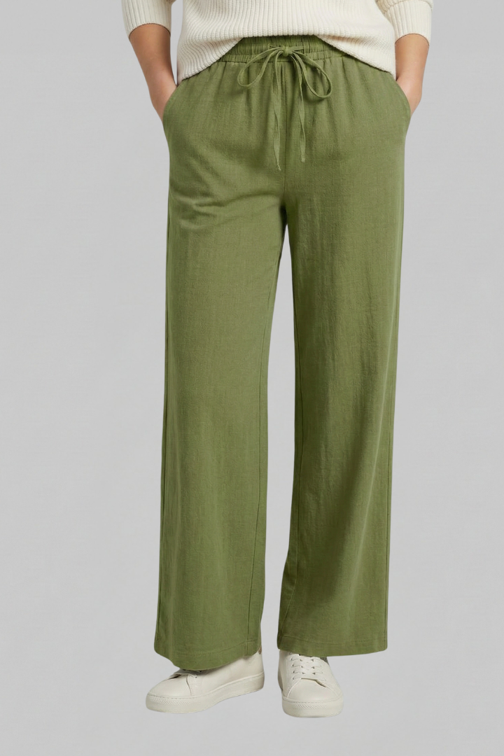 Women’s Trousers with Elastic Waist and Side Pockets