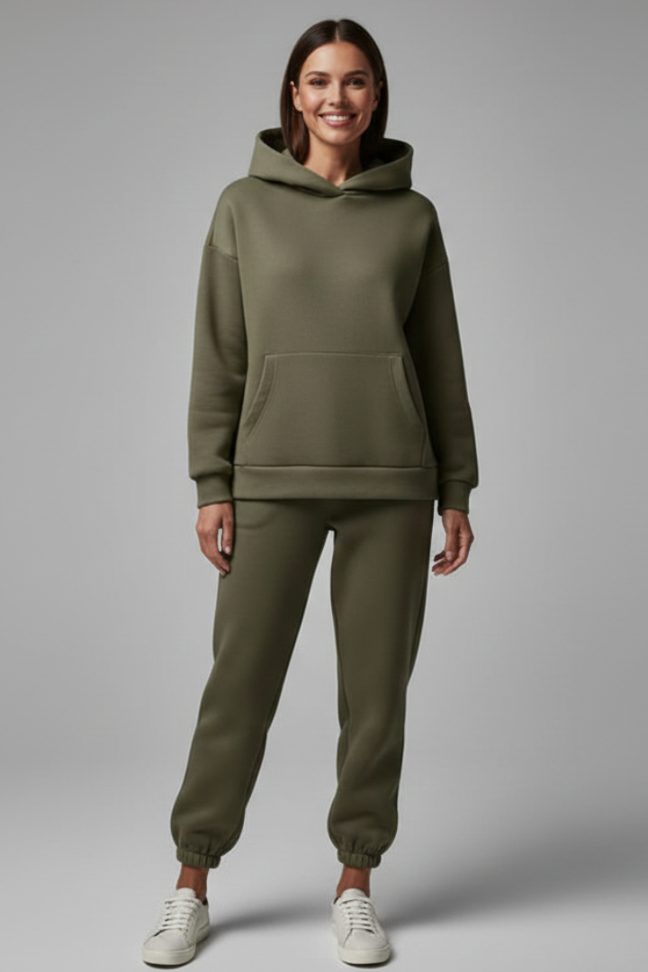 Women’s Two-Piece Set with Hoodie and Joggers