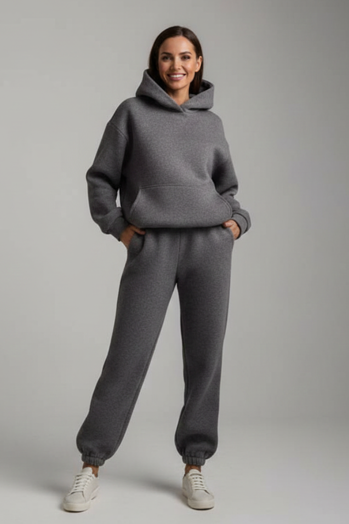 Women’s Two-Piece Set with Hoodie and Joggers