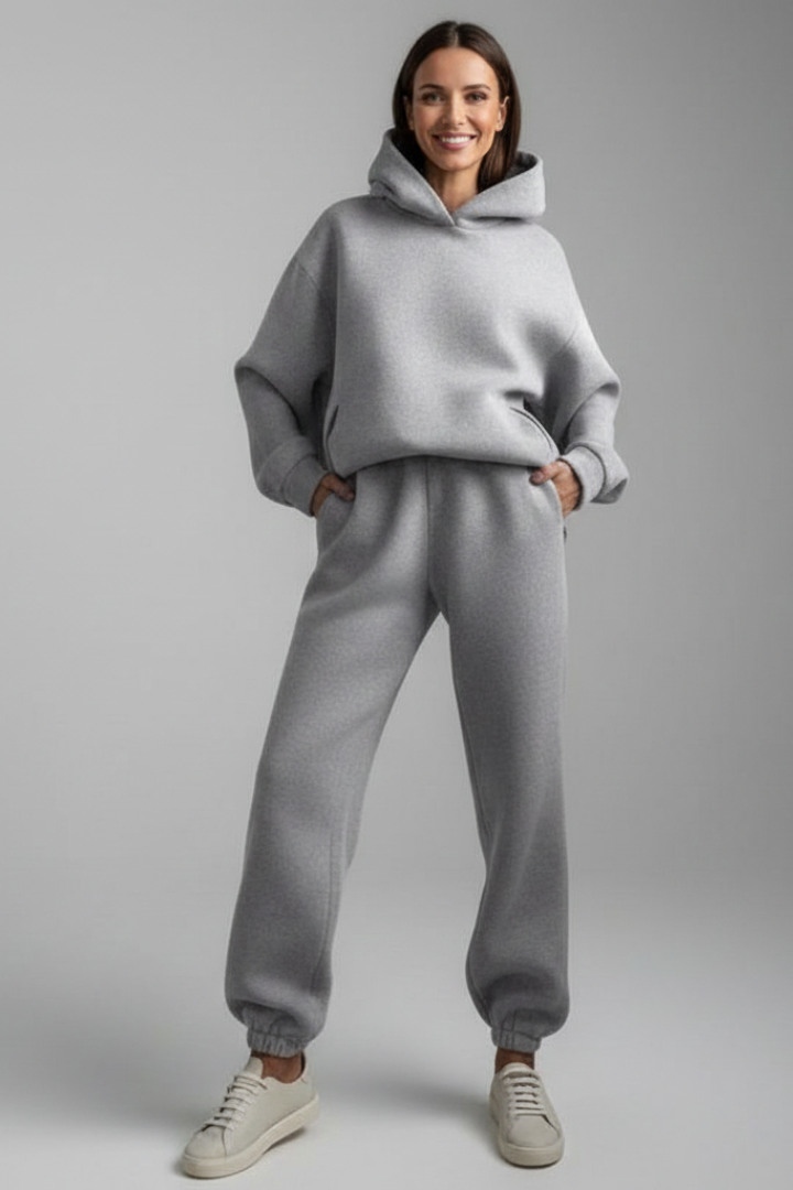 Women’s Two-Piece Set with Hoodie and Joggers