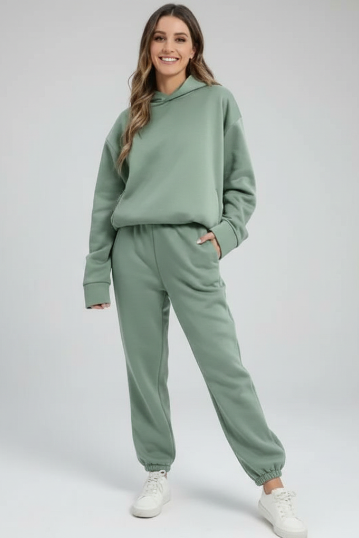 Women’s Two-Piece Set with Hoodie and Joggers