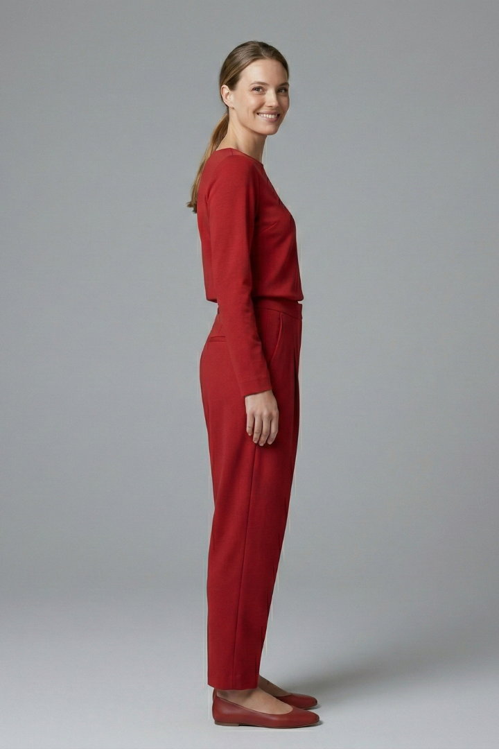 Women’s Two Piece Set with Long Sleeves and Elastic Waist
