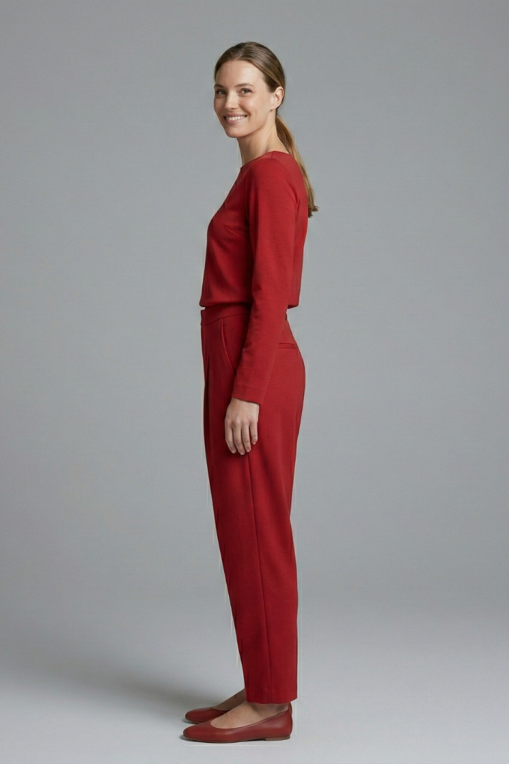 Women’s Two Piece Set with Long Sleeves and Elastic Waist