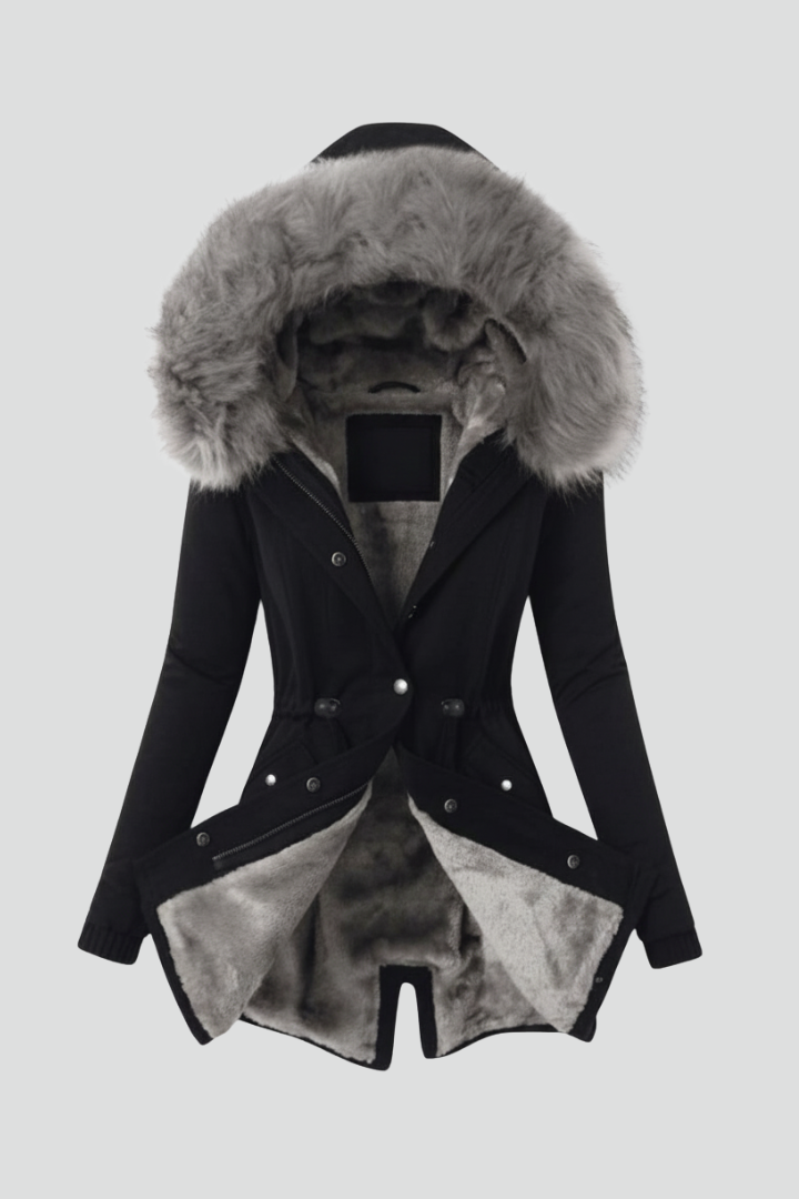 Women’s Winter Coat with Hood and Thermal Insulation
