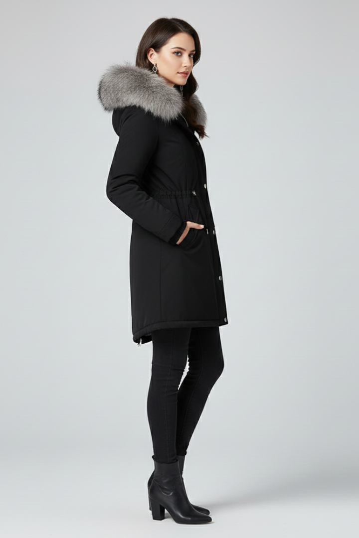 Women’s Winter Coat with Hood and Thermal Insulation