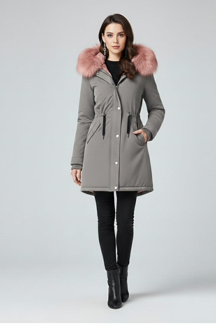 Women’s Winter Coat with Hood and Thermal Insulation