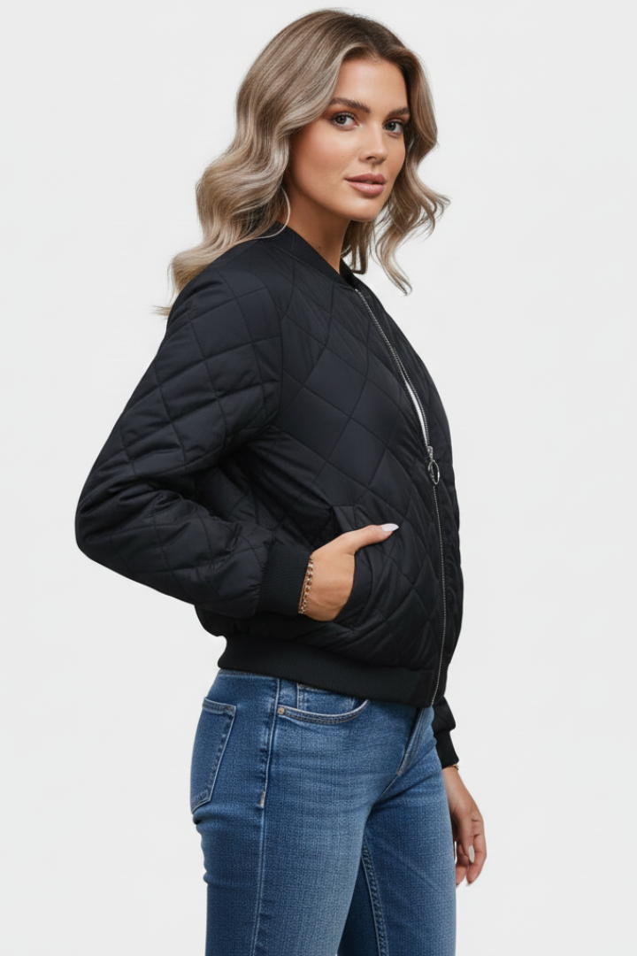 Women’s Zip Jacket with Quilted Surface