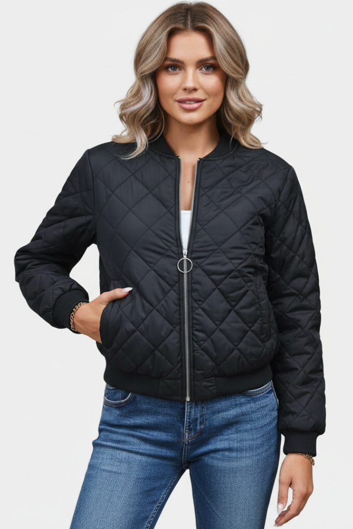 Women’s Zip Jacket with Quilted Surface