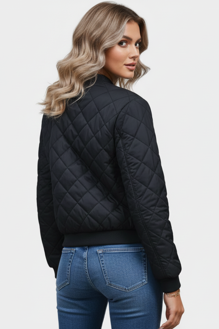 Women’s Zip Jacket with Quilted Surface