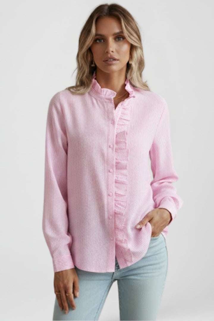 Women’s Button Down Blouse with Long Sleeves