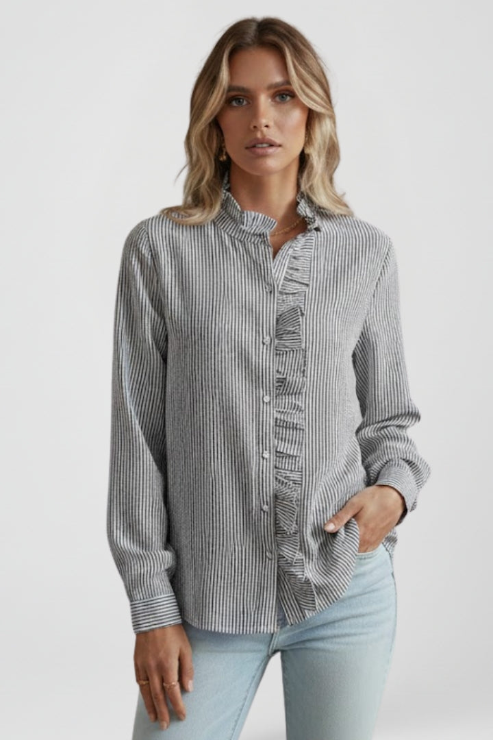 Women’s Button Down Blouse with Long Sleeves