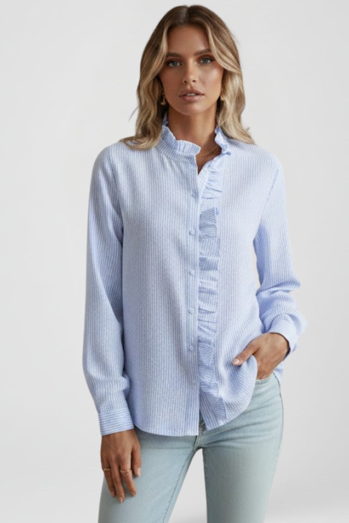 Women’s Button Down Blouse with Long Sleeves